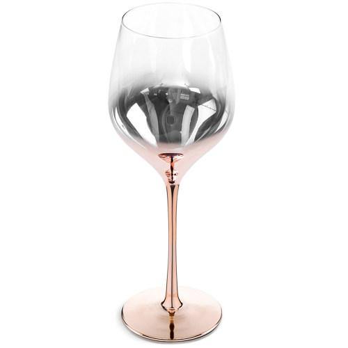 Electroplated Crystal Rose Gold Wine Glasses, Set of 4 - MyGift