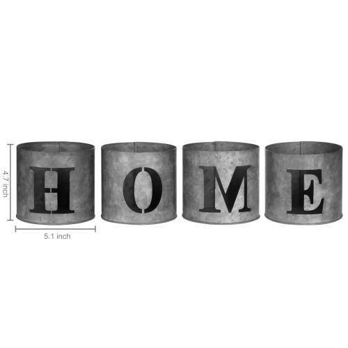 Galvanized Tealight Candle Holders HOME - MyGift