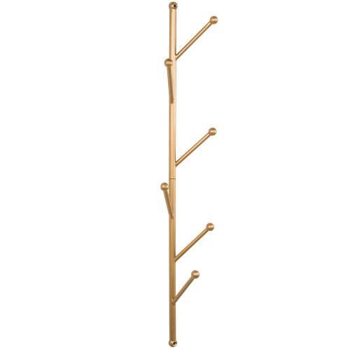 Gold Metal Tree Branch Style Rack, Wall-Mounted - MyGift