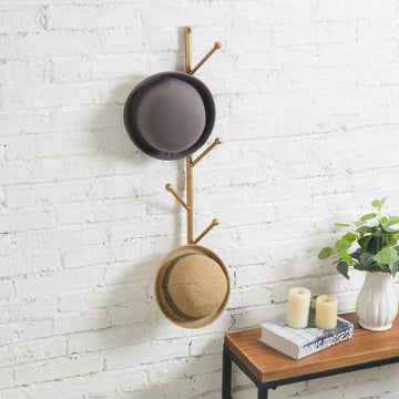 Gold Metal Tree Branch Style Rack, Wall-Mounted – MyGift