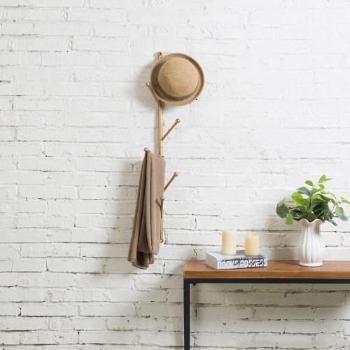 Gold Metal Tree Branch Style Rack, Wall-Mounted - MyGift