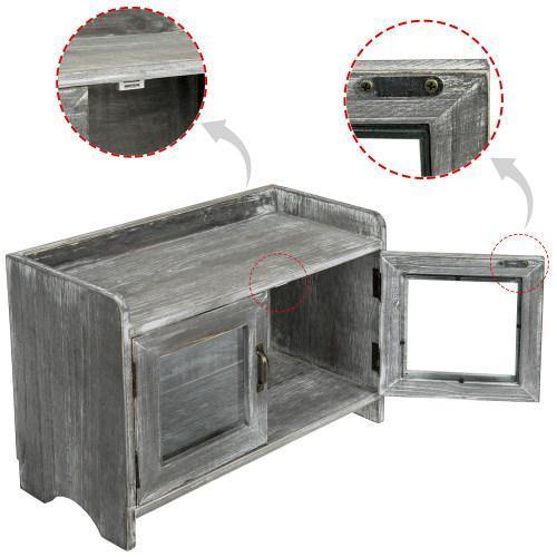  MyGift Storage Cabinet, Mini Countertop Cabinet