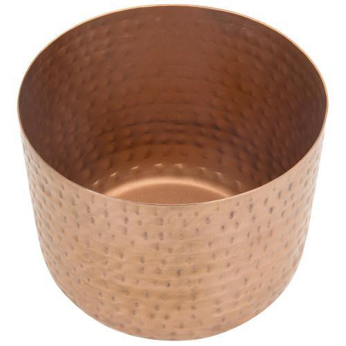 Hammered Style Copper Metal Planter Pot - MyGift
