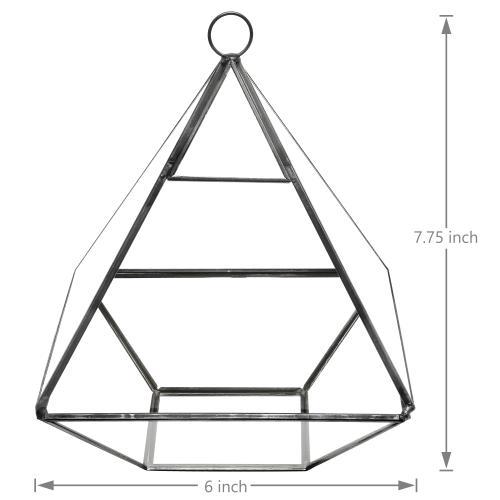 Hanging Glass Pyramid Terrarium Case