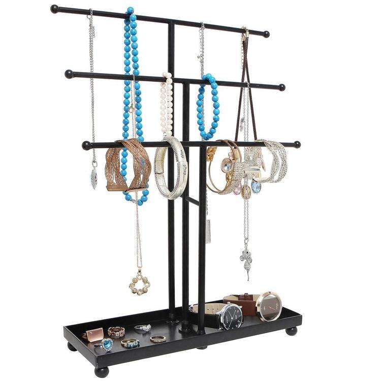Hanging Jewelry Organizer with Bottom Tray - MyGift