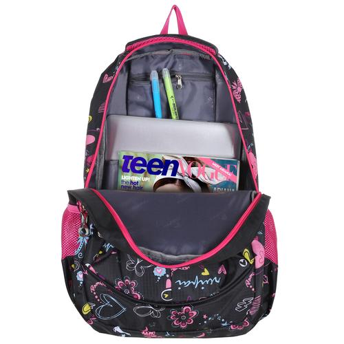 Hearts & Butterflies Print School Book Backpack