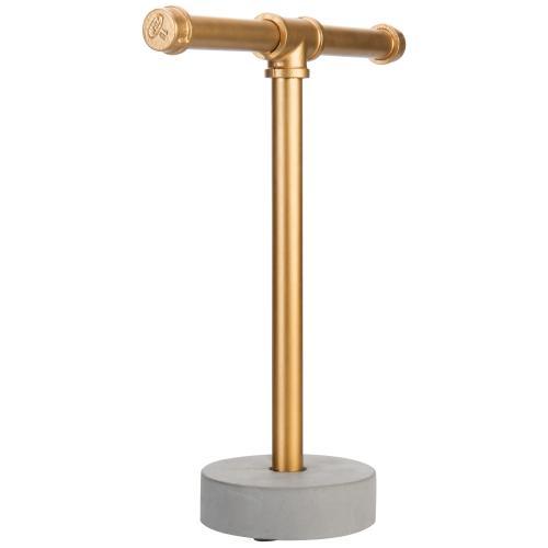 Industrial Pipe Jewelry Holder with Concrete Stand