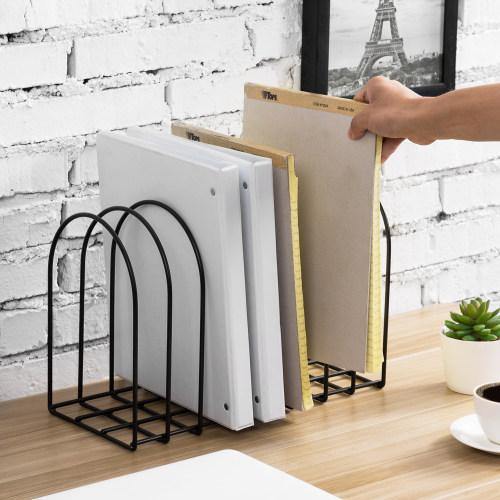 Matte Black Metal File Organizer - MyGift