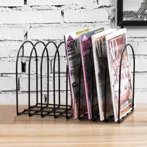 Matte Black Metal File Organizer - MyGift