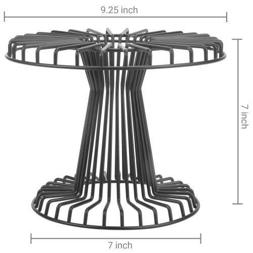Matte Black Metal Wire Pizza Pie Stand - MyGift