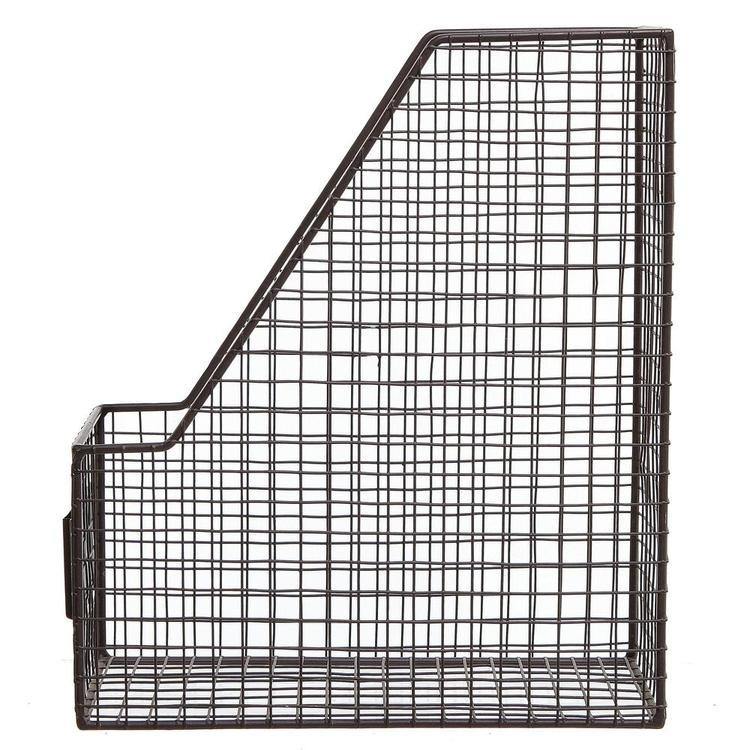 Metal Mesh Magazine Holder with Chalkboard Labels, Set of 2 – MyGift