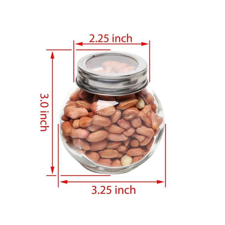 Metal Spice Container Rack with 6 Glass Jars with Lid, 3-Inch Jars - MyGift Enterprise LLC