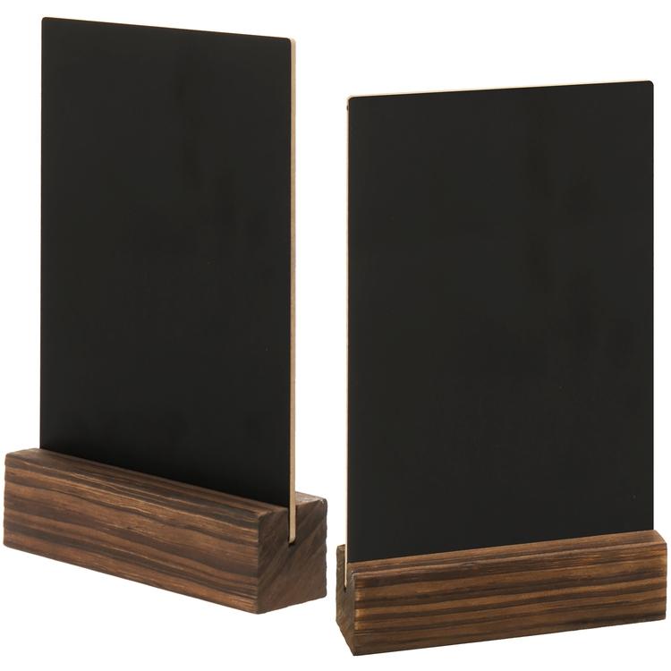 Mini Chalkboard Signs with Stands, Set of 2