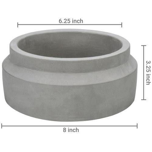 Minimalist Small Grey Cement Planter - MyGift