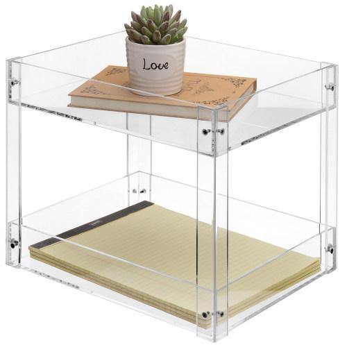 Modern Clear Acrylic Desktop Document Tray - MyGift