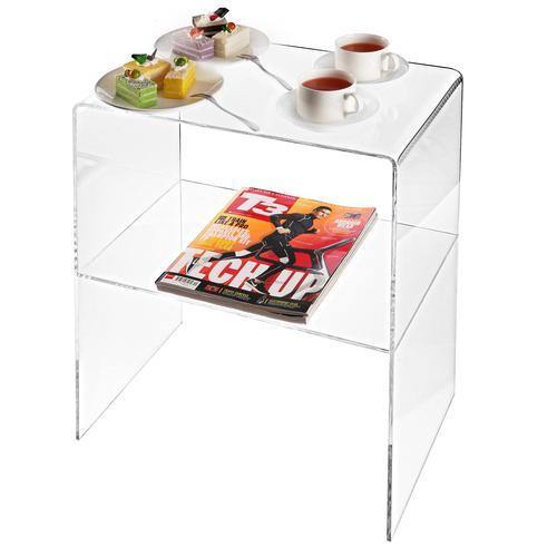 Modern Design Clear Acrylic End Table - MyGift