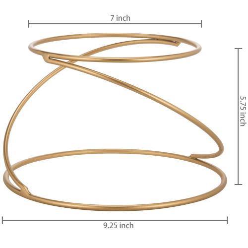 Modern Gold Wire Metal Pizza Serving Stands, Set of 2 - MyGift