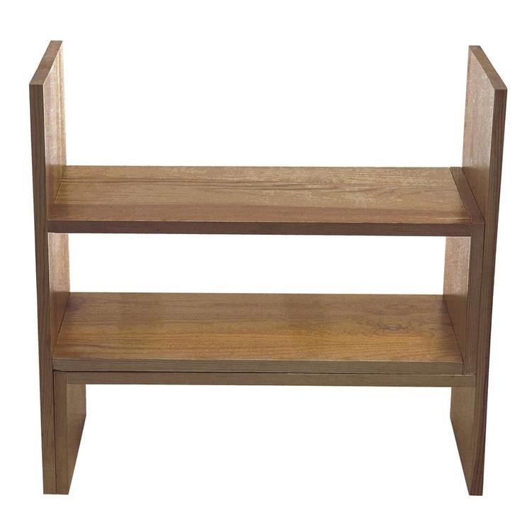 Modern Modular Natural Wood Desktop Shelves and Organizer Rack – MyGift