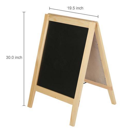 Natural Wood A-Frame Chalkboard - MyGift
