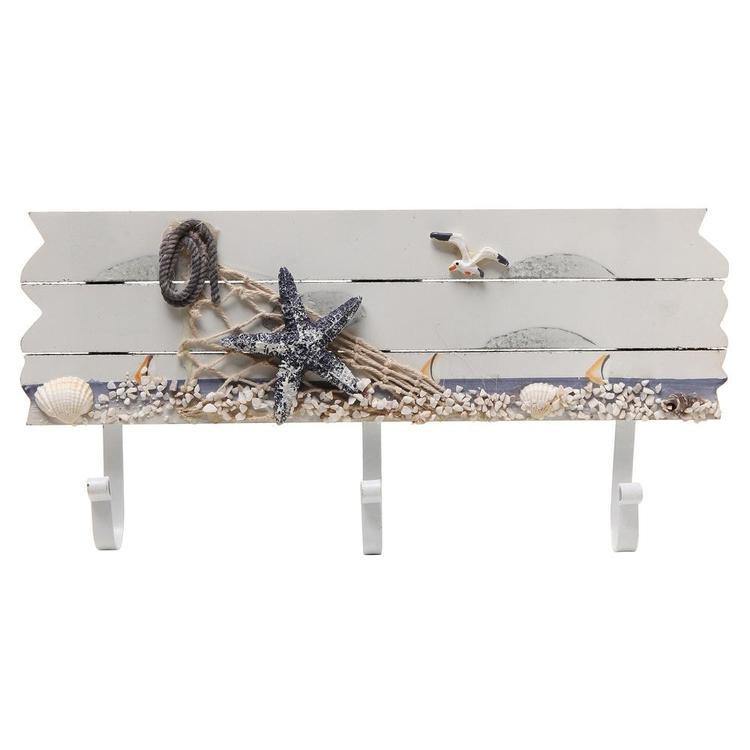 Mellow Racks Beach Nautical Beach Theme Wood Coat Rack – MyGift