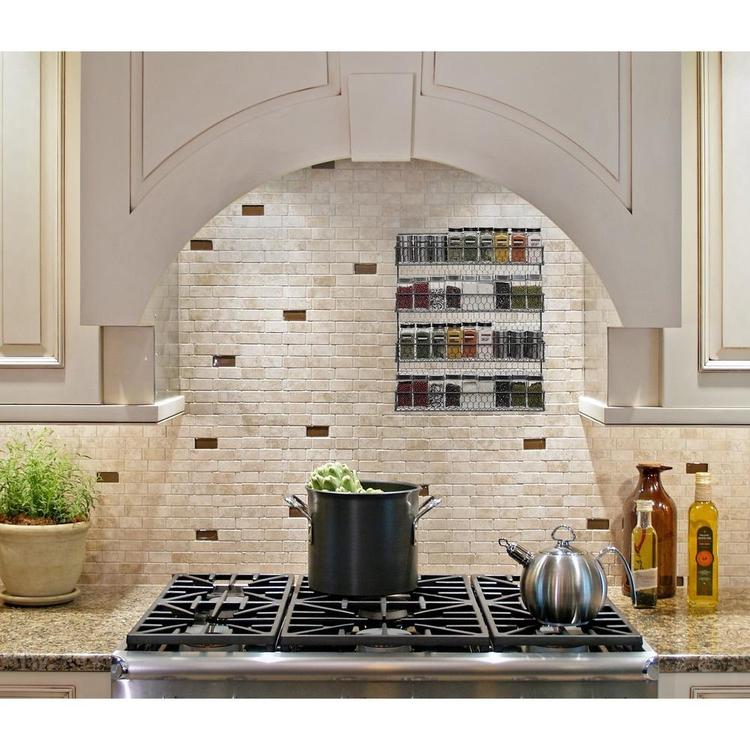 Wire spice rack for cabinet door outlet
