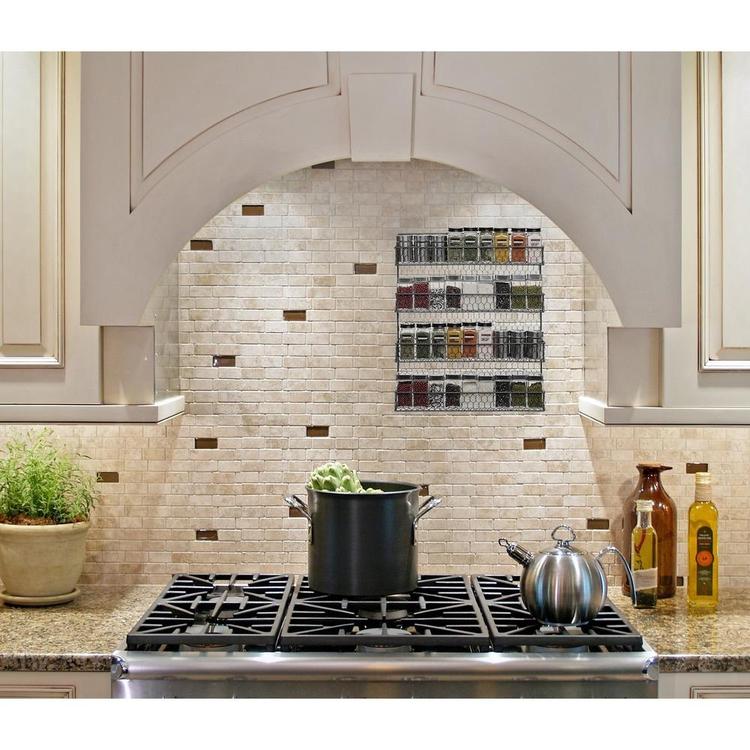 Mounted Kitchen Cabinet Door Spice Rack