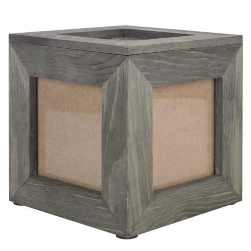 Picture Frame Keepsake Box, Grey Wood