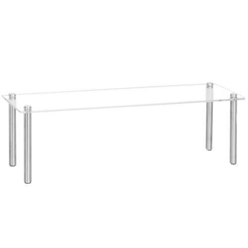 Kigley 6 Sets Acrylic Risers for Display Clear Acrylic Riser Display Stands  Rectangular Acrylic Multifunction Display Shelf for Table Food Cake
