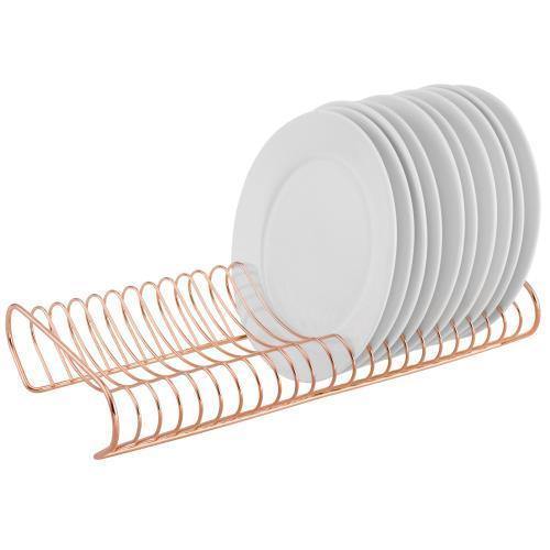 NEX™ Rose Gold Aluminum Compact Dish Drying Rack