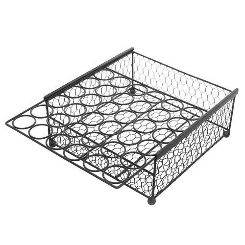 Rustic Black Chicken Wire 36 Eggs Display Tray and Storage Basket - MyGift