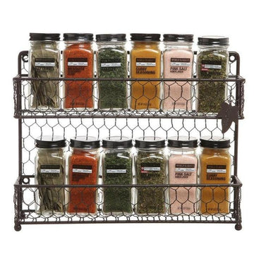 MyGift Rustic Torched Wood Spice Jar Organizer Rack with 3 Tier Stair  Design, Kitchen Countertop Seasoning and Condiment Storage Display Shelf