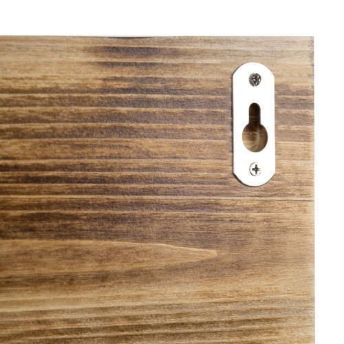 Rustic Burnt Solid Wood Wall Mounted Paper Towel Dispenser - MyGift
