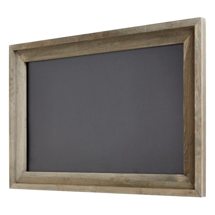 Rustic Wall Mounted Ash Gray Wood Framed Erasable Chalkboard Sign - MyGift Enterprise LLC