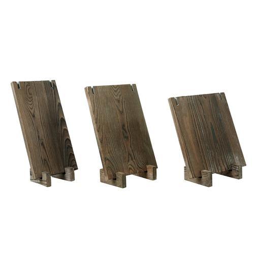 Rustic Gray Wood Jewelry Display, Set of 3 - MyGift