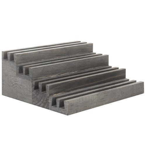 Rustic Gray Wood Ring Display Riser - MyGift