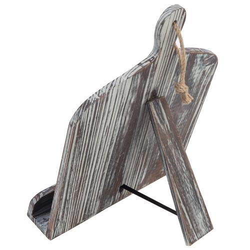 Rustic Torched Wood Cookbook Holder - MyGift