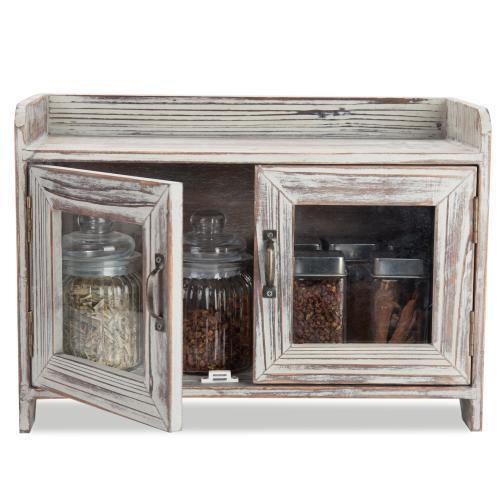 Rustic Wood Kitchen & Bathroom Countertop Cabinet - MyGift