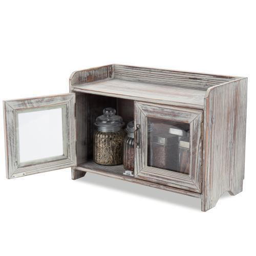 Rustic Wood Kitchen & Bathroom Countertop Cabinet - MyGift