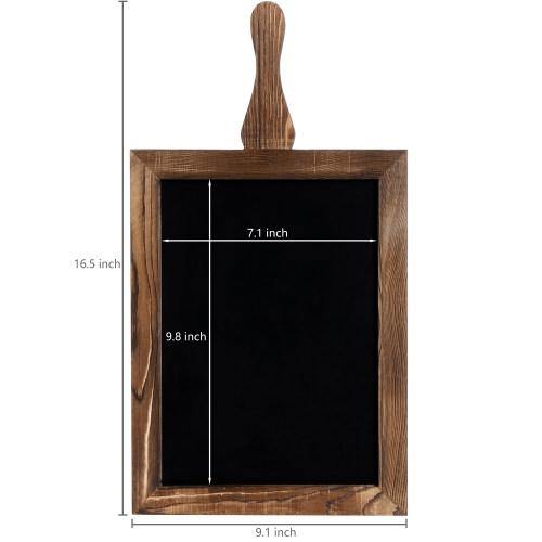 Rustic Wood Paddle Chalkboard Sign, Set of 2 - MyGift