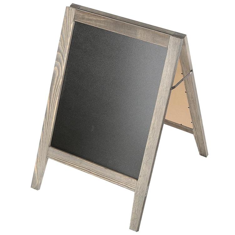 Rustic Wooden Freestanding A-Frame Double-Sided Chalkboard Sidewalk Sign - MyGift Enterprise LLC