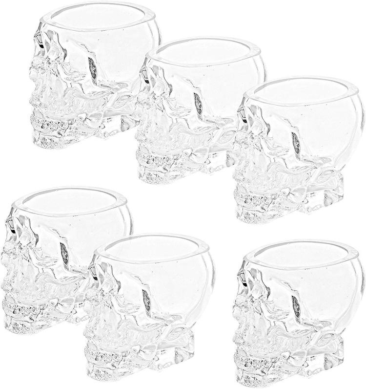 Set of 6 Skull Shot Glasses