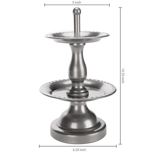Silver Tone Jewelry Fountain Rack