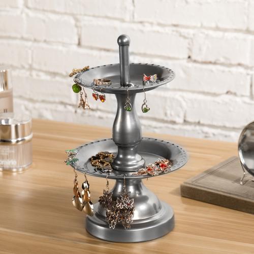 Silver Tone Jewelry Fountain Rack