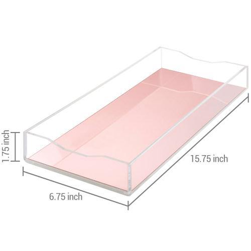 Rose Gold Acrylic Bathroom Storage Tray - MyGift