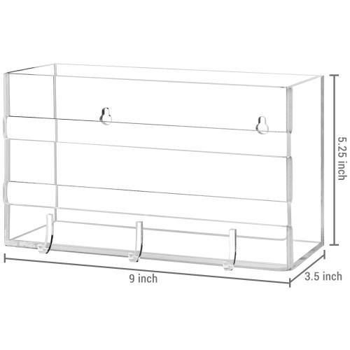 Deluxe Clear Acrylic Wall Mounted Entryway Organizer - MyGift