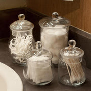 Small Glass Apothecary Jars with Lids, Set of 4 - MyGift