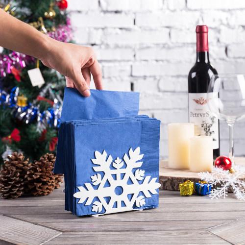 Snowflake Cutout Design Napkin Holder
