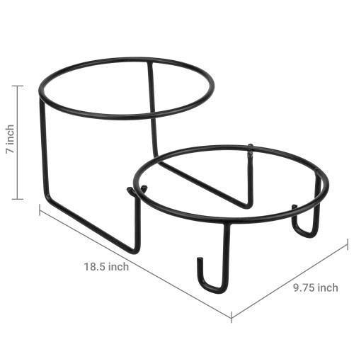 Tabletop Black Metal Wire Pizza Pie Holder Stand - MyGift