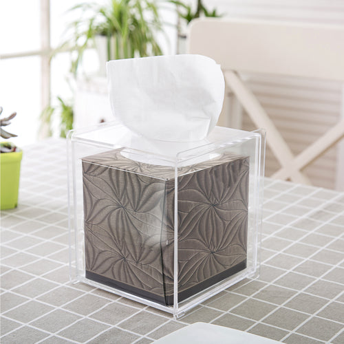 Clear Acrylic Tissue Box Cover, Square-MyGift