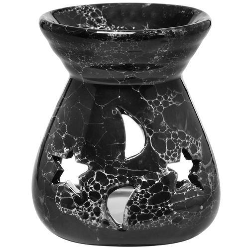 Black Ceramic Aromatherapy Burner, Set of 2 - MyGift